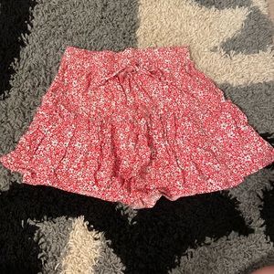 Red and white fluffy skirt